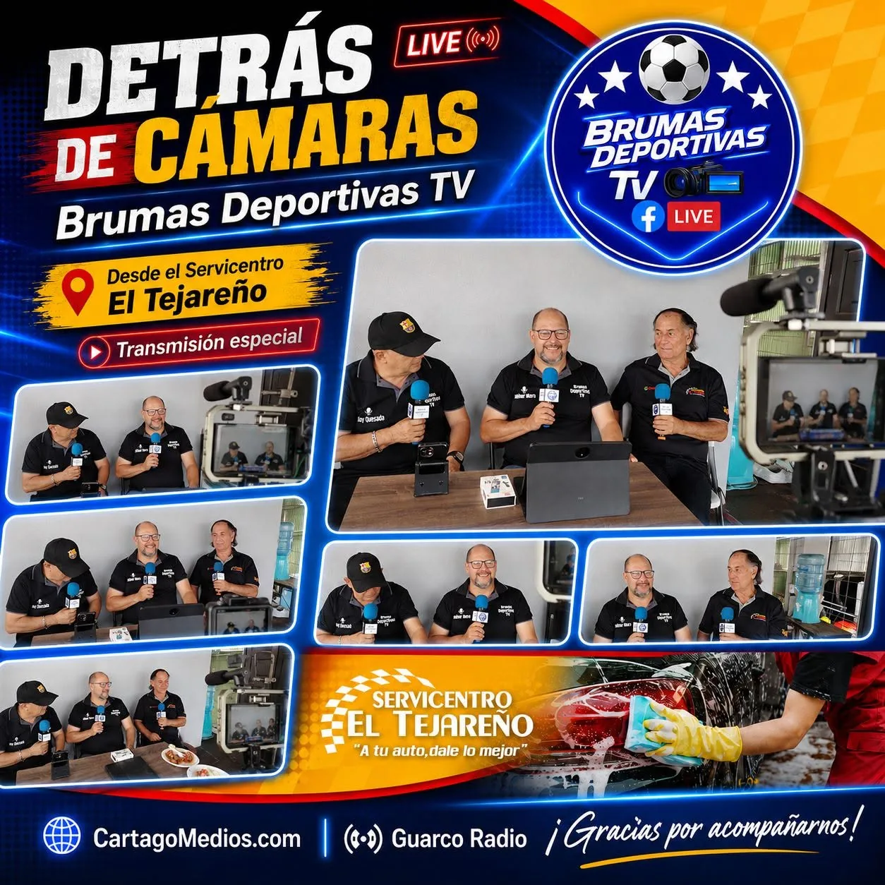 Transmisión especial desde un comercio local