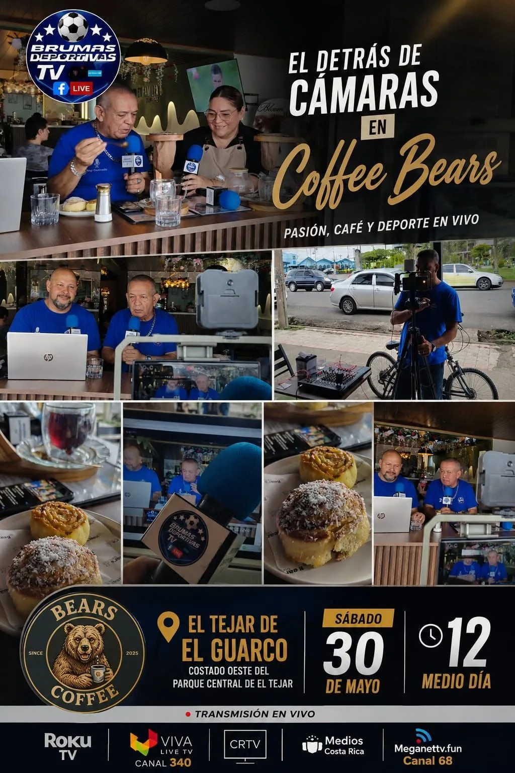 Detrás de cámaras en Coffee Bears