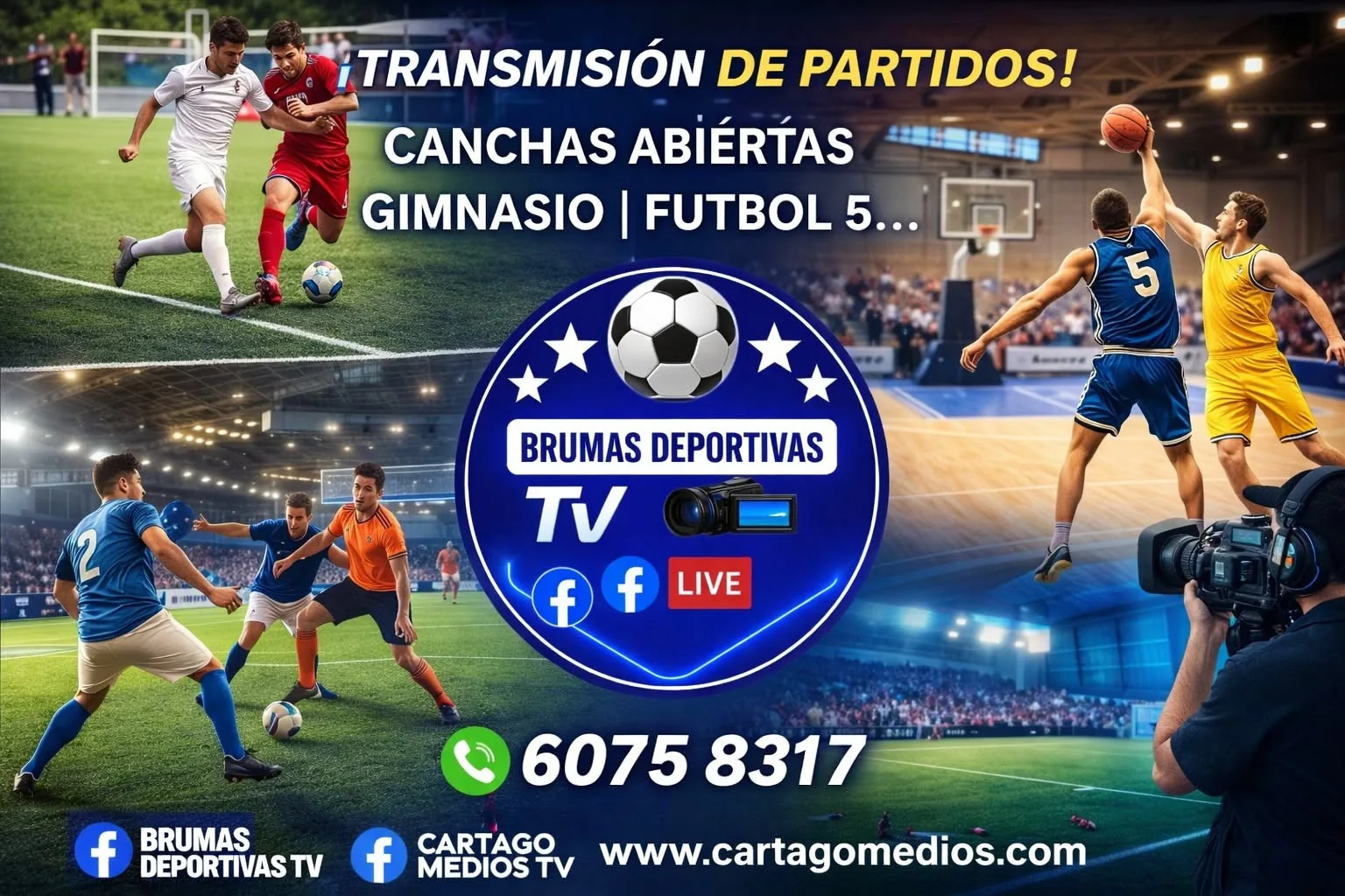 Promoción deportiva de Brumas Deportivas TV